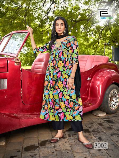Dolphin Vol 3 By Blue Hills Alia Cut Readymade Suits Catalog